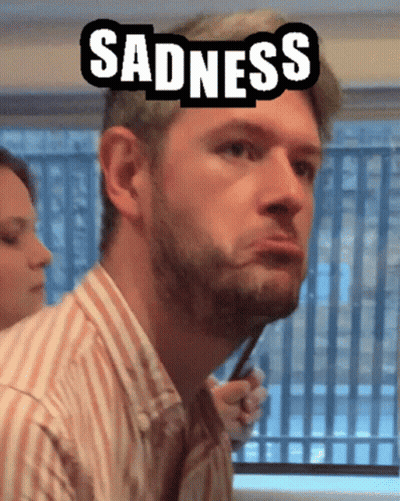 Man Making Sad Face GIF