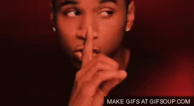 Man Making Shhh Gesture GIF