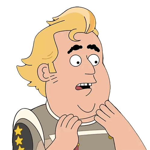 Man Making Surprised Face Sticker