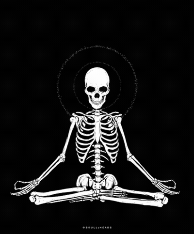 Man Meditating In Lotus Position GIF
