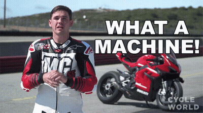 Man Motorcycle What A Machine Cycle World GIF