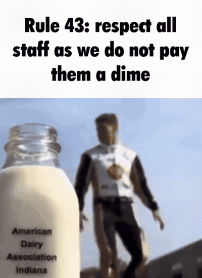 Man Next To Bottle Of Milk Saying American Dairy Association Indiana GIF