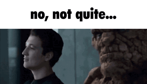 Man Next To No Not Quite Text GIF