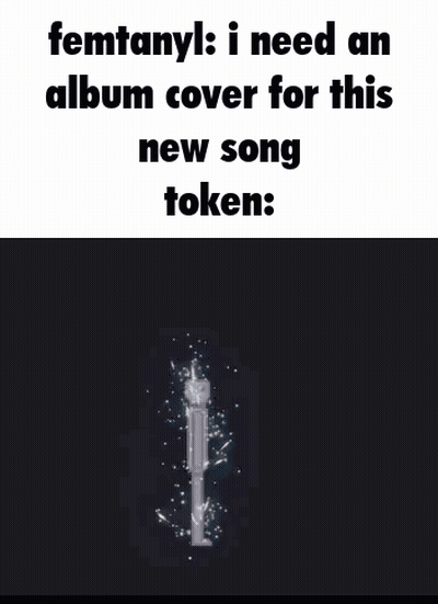 Man Next To Rocket With Femtanyl Album Cover GIF