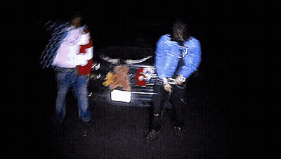 Man Next To Tree Wearing Slayer T-Shirt GIF