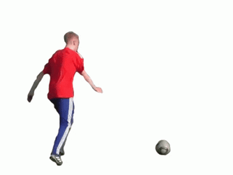 Man Nice Kickball Try GIF