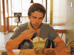 Man Noodle Slurping Goodness GIF