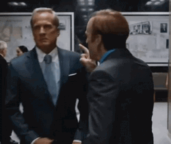 Man Not Paying Attention To Angry Saul Goodman GIF