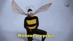 Man Not The Bees Costume GIF