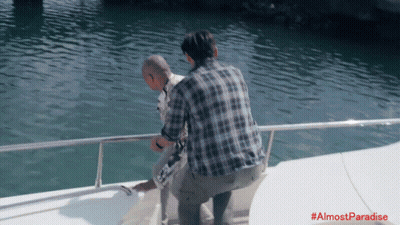 Man On A Boat #Almostparadise GIF