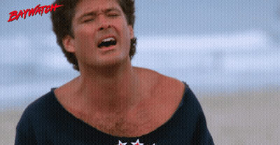 Man On Beach Baywatch GIF