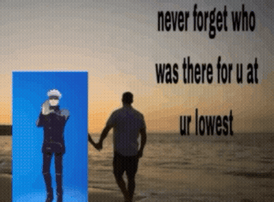 Man On Beach Never Forget Who Was There For U At Ur Lowest GIF