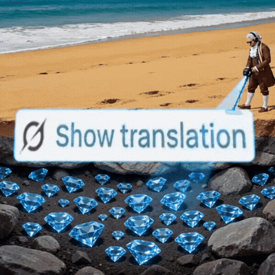 Man On Beach Show Translation GIF