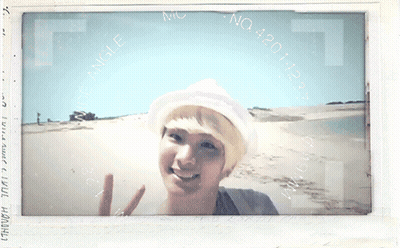 Man On Beach With Number 420 GIF
