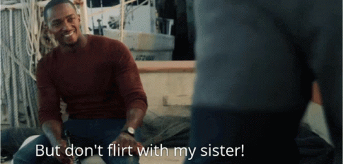 Man On Boat But Don't Flirt With My Sister GIF