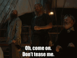 Man On Boat Says Don't Tease Me GIF