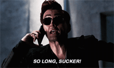 Man On Cell Phone Saying So Long Sucker GIF