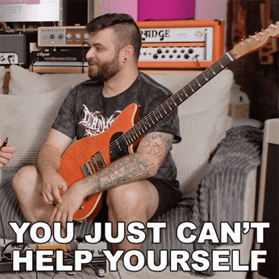 Man on Couch Guitar You Can't Help Yourself