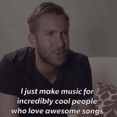 Man On Couch Saying I Just Make Music For Incredibly Cool People GIF