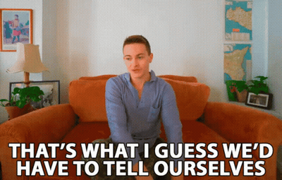 Man On Couch Saying That's What I Guess We'd Have To Tell Ourselves GIF