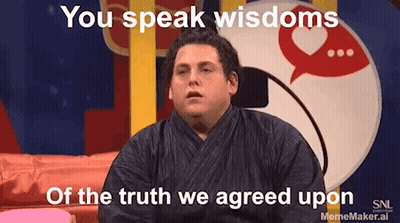 Man On Couch You Speak Wisdoms Of The Truth We Agreed Upon GIF