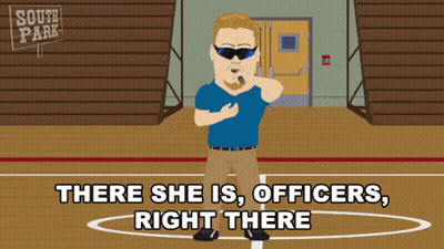 Man On Court There She Is Officers Right There GIF