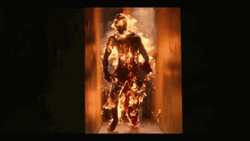 Man On Fire Burning Down GIF