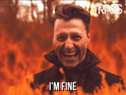 Man On Fire I'm Fine Meltdown GIF