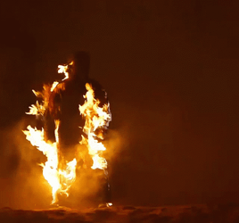 Man On Fire Passing Out GIF