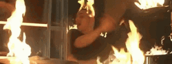 Man On Fire Playing Drums GIF