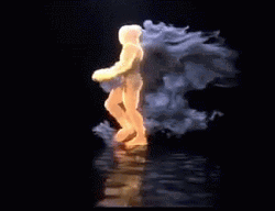 Man On Fire Strolling Happily GIF