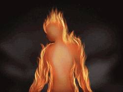 Man On Fire Torch Man Animation GIF