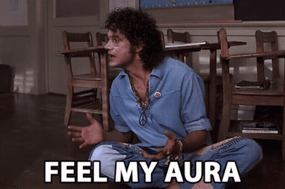 Man On Floor In Classroom Feel My Aura GIF