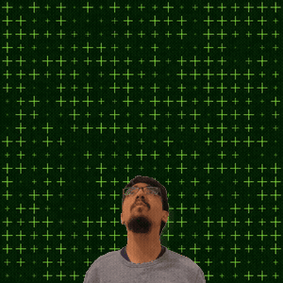 Man on Green Background With Number 7
