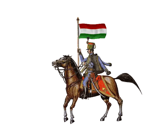 Man On Horse Holding Red White Green Flag Sticker