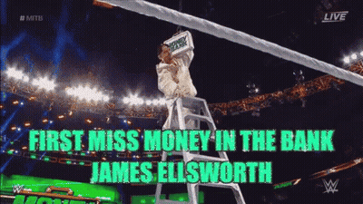 Man On Ladder Holding Money Bank Box GIF
