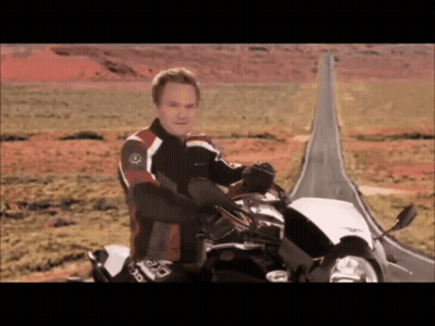 Man On Motorcycle Wearing GMC Jacket GIF