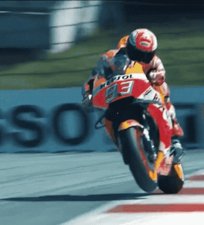 Man On Motorcycle With Number 93 GIF