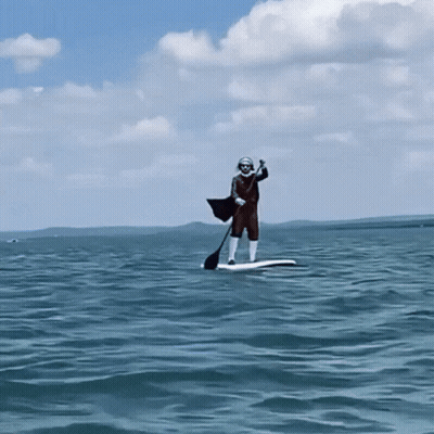 Man On Paddle Board GIF