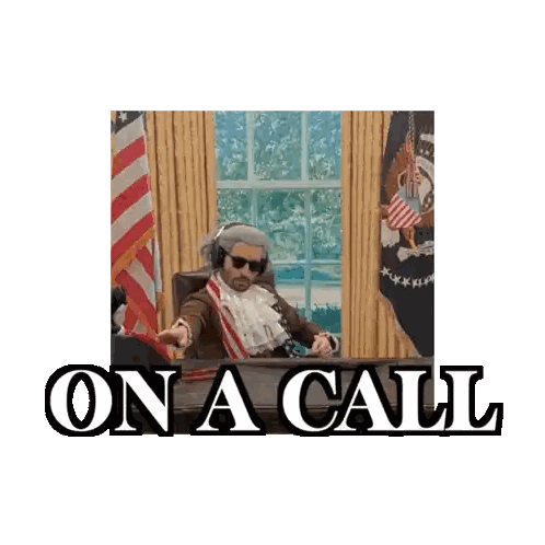 Man On Phone With On A Call Text Sticker