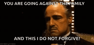 Man On Phone You Are Going Against The Family And This I Do Not Forgive GIF
