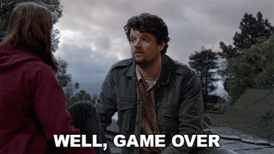 Man On Roof Saying Well Game Over GIF