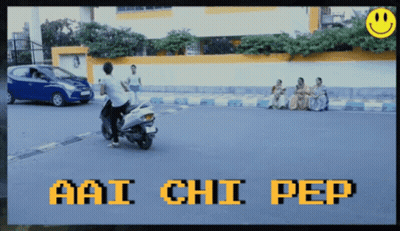 Man On Scooter Aai Chi Pep GIF
