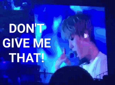 Man On Screen Saying Don't Give Me That GIF