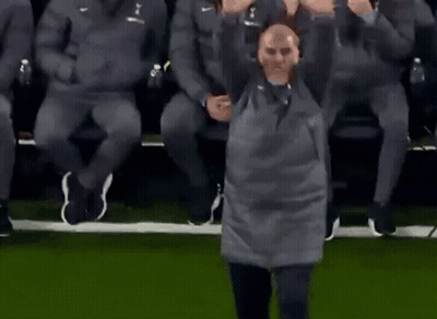 Man On Soccer Field With Hands Outstretched GIF