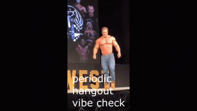 Man On Stage Periodic Hangout Vibe Check GIF
