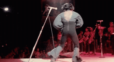 Man On Stage Saying I Feel Good GIF