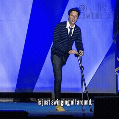 Man On Stage Saying Is Just Swinging All Around GIF