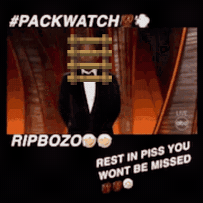 Man On Stage Saying Rip Bozo Rest In Piss You Wont Be Missed GIF