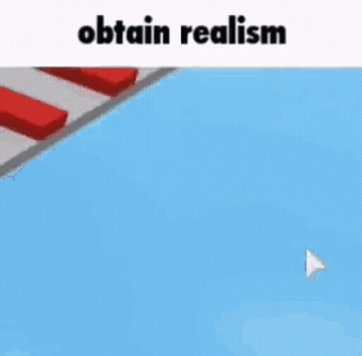 Man On Staircase Saying Obtain Realism GIF
